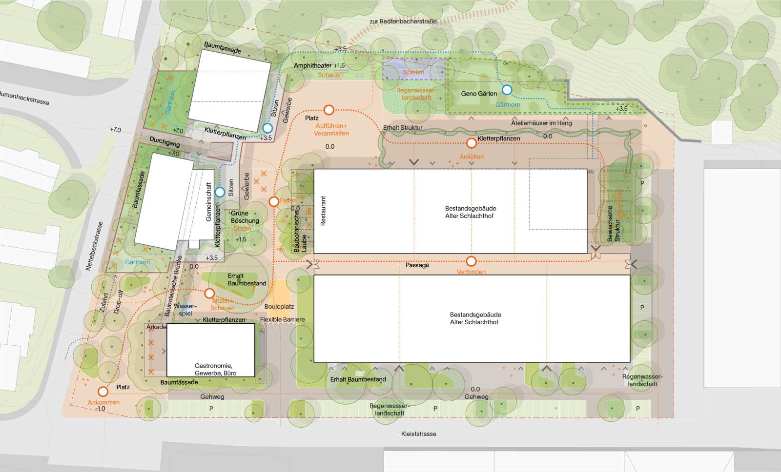 Lageplan Variante 1 Urban